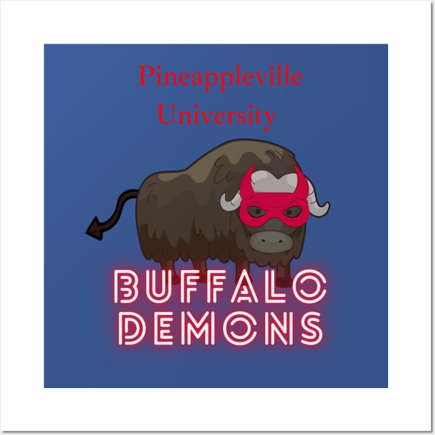 Buffalo Demons Mascot Wall Art by Pineapple Pizza Podcast